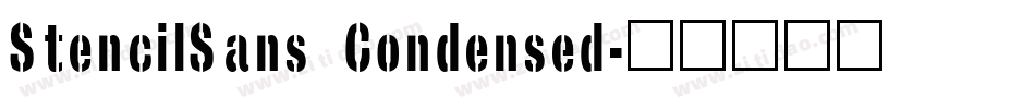 StencilSans Condensed字体转换